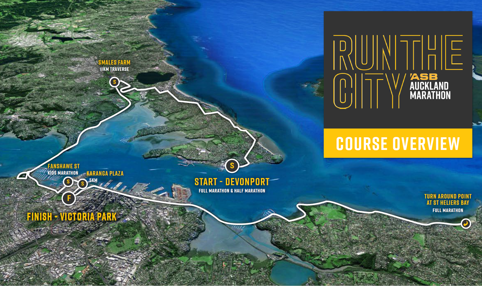 Course Overview ASB Auckland Marathon