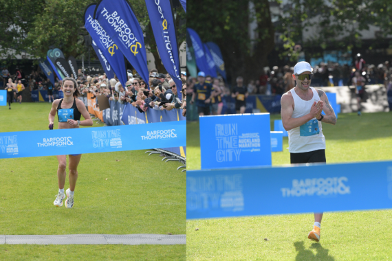 Brigid Dennehy and Oska Inkster-Baynes Claim 2024 Auckland Marathon Titles